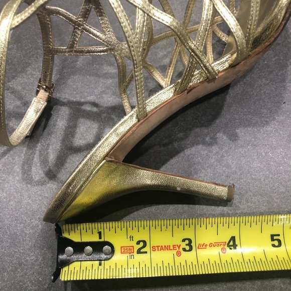 Via Spiga Gold Sandals - Size 7.5 - Picture 7 of 8
